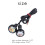 2 Pcs 12V 23Mm Dual Color Switchback 4014 12 Led Drl  Eye Daytime Light 4