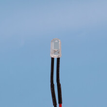10Pcs 5mm Pre-Wired Diffused LED Diodes Light 20ma 3-6V White