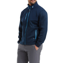 (XXL, Navy) Footjoy Mens ThermoSeries Hybrid Moisture Wicking Stretch Golf Jacket