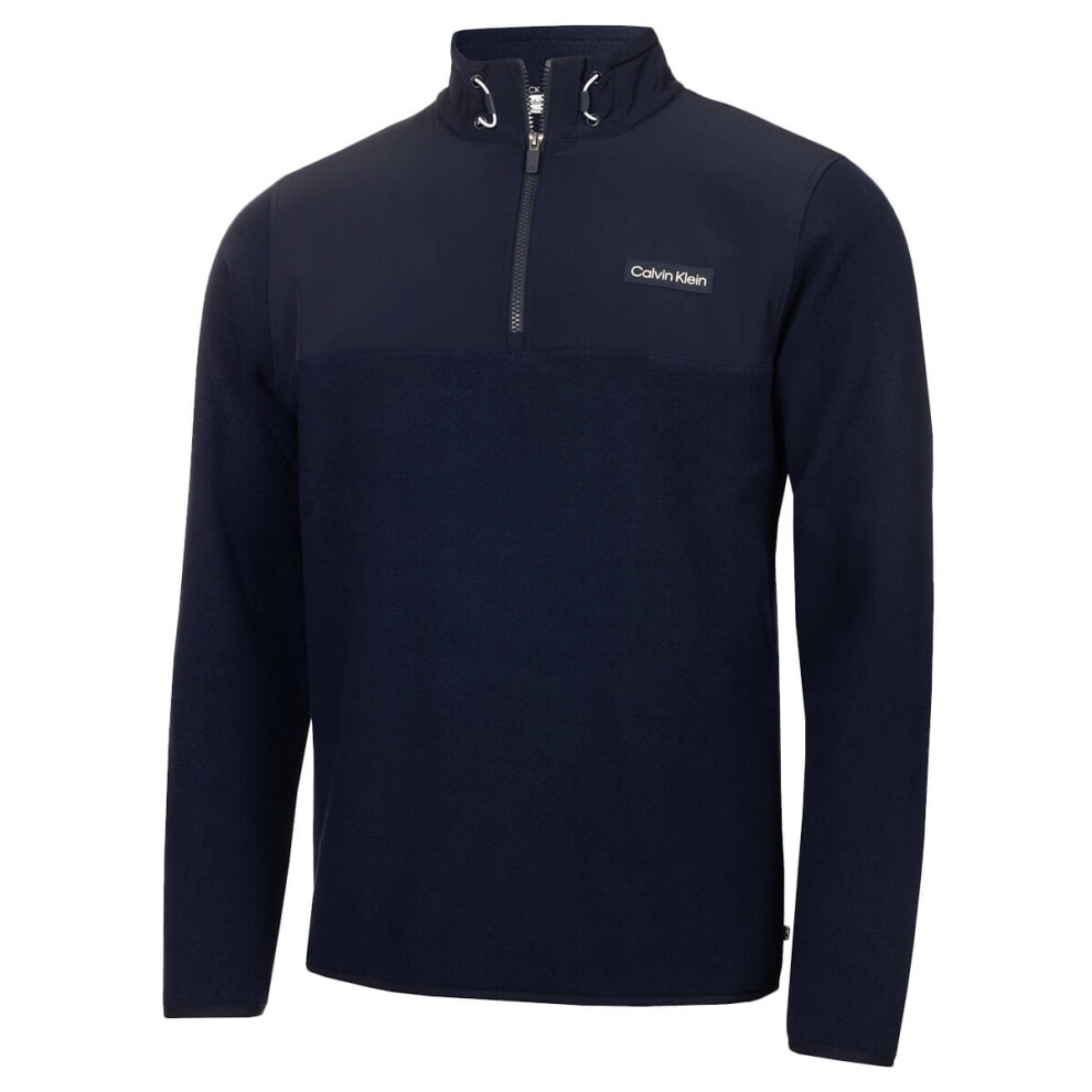 Calvin Klein (Xxl, Evening Blue) Mens Hybrid Quick-Drying Breathable Polar Fleece Sweater