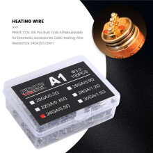 PIRATE COIL 100 Pcs Built Coils A1 Rebuildable for Electronic Accessories Coils Heating Wire Resistance 24GA/0.5 Ohm