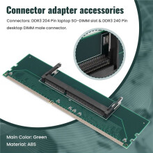 DDR3 Laptop SO-DIMM to Desktop DIMM Memory RAM Connector Adapter DDR3 New adapter of laptop Internal Memory to Desktop RAM