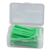 L Shape Push-Pull Interdental Brush 20Pcs/Box Oral Care Teeth Whitening Dental Tooth Pick Tooth Orthodontic Toothpick Toothbrush Green