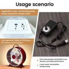 AC Naar -Adapter 12V 2A Verstelbare Voeding Motorsnelheidsregelaar met US-Stekker voor Elektrische Ventilator en Pomp