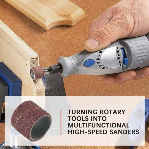 Jumbo 51pc Drum Sanding Kit - Fits for  - Includes Rubber Drum Mandrels - 1/2, 3/8 & 1/4 inch 2