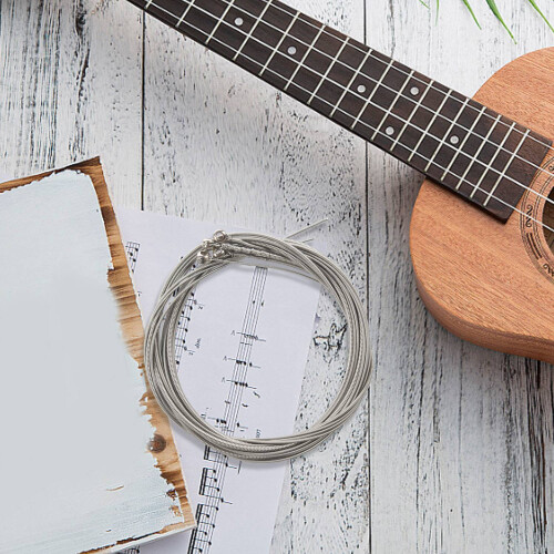 4 Delar BassträNgar BasgitarrtillbehöR GitarrsträNgar SilverpläTerade GitarrmusiktillbehöR 1