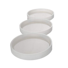 3 Pack DIY Round Coaster Silicone Mold, Diameter 3.94 inch/10cm, Molds for Casting with Resin, Cement