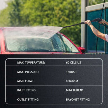 160 Bar High Pressure Washer Spray G-Un Lance Trigger Jet Wash Water G-Un for Car