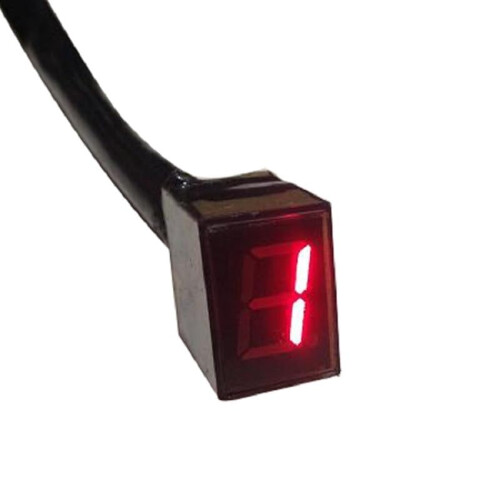 Motorcycle Gear Indicator with Accurate Digital Display for Easy Install and Dashboard Viewing