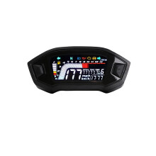 Universal Digital Motorcycle Speedometer and Tachometer with Odometer Fuel Gauge for 1 2 4 Cylinders
