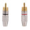 20 Pcs RCA Plug Audio Video Locking Cable Connector Gold Plated 6