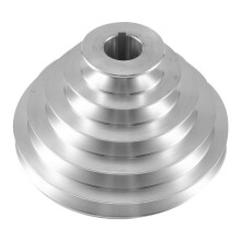 25 Mm Langes Aluminium-Pagodenrad ein Typ 5-Stufen-Pagodenrad für Keilriemen-Zahnriemen