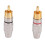20 Pcs RCA Plug Audio Video Locking Cable Connector Gold Plated 2