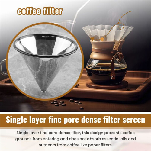 Permanent Coffee Filter Coffee Filter Permanent Filter Gold Filter Metal Strainer Stainless Steel 2