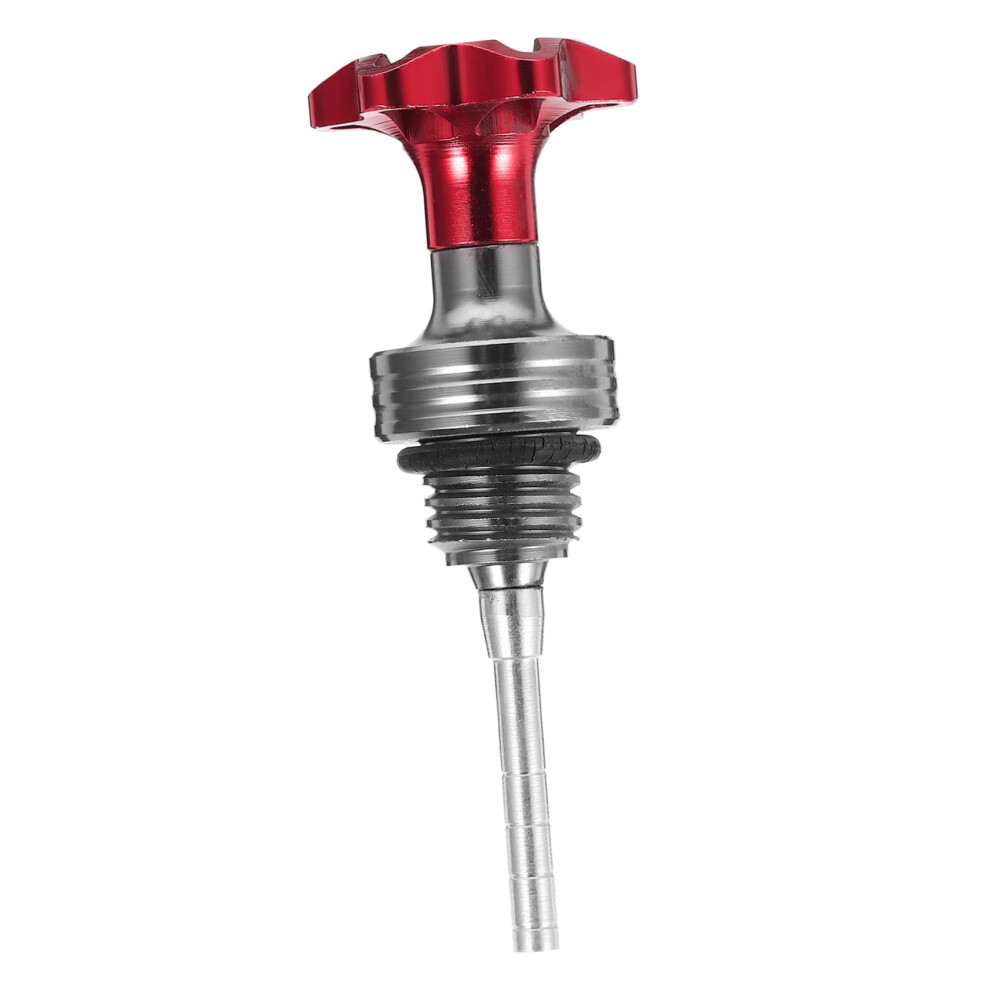Motorcycle Oil Level Gauge Aluminum Alloy Oil Tank Indicator For Accurate Measurement Red 9771547182924