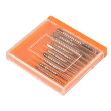 10Pcs HSS M1 M1.2 M1.4 M1.6 M1.7 M1.8 M2 M2.5 M3 M3.5  Tap Drill Bit Machine Metric Thread Tap Set Screw Tap