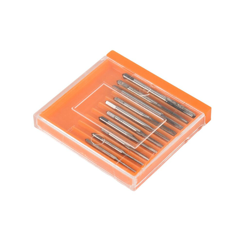 10Pcs Hss M1 M1.2 M1.4 M1.6 M1.7 M1.8 M2 M2.5 M3 M3.5 Tap Drill Bit Machine Metric Thread Tap Set Screw Tap 4712762739260