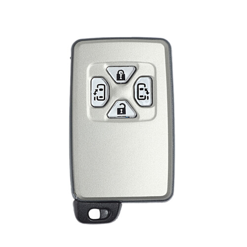 Car  Card Remote Car Key Shell Case Fob 4 Button For  Alphard Estima Vellfire