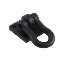 2Pcs AnhäNger Abschleppschnalle Abschlepphaken Metall KletteranhäNger SchäKel für 1/10 RC Car Truck Climbing Car (Schwarz)