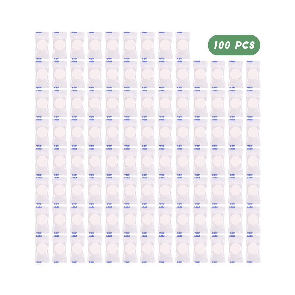 100Pcs Disposable Compressed Towels Tablet Capsules Washcloth Travel Camping White 6032416816665