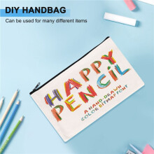 10Pcs Canvas Makeup Bags Canvas Zipper Pouch Bags Pencil Case DIY  Bags for Travel DIY  School Colorful Zipper
