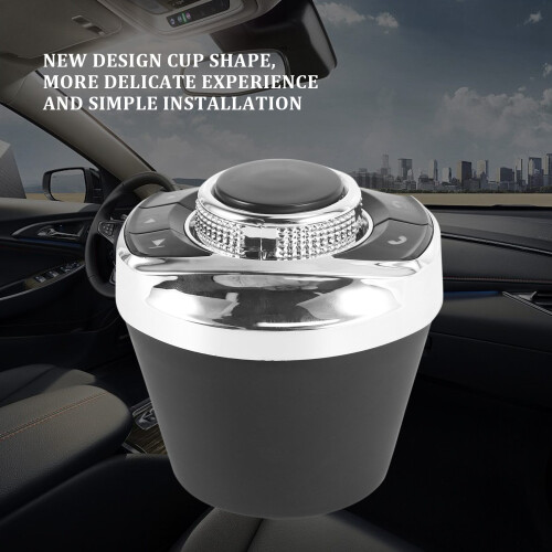 Universal Car Wireless Steering Wheel Control Button with LED Light 8-Key Functions for Car Android Navi Player Auto 2
