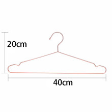 10Pcs Rose Copper Gold Metal Clothes Shirts Hanger with , Heavy Duty Strong Coats Hanger, Suit Hanger Rose Gold