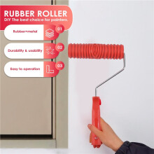 7 Inches Paint Roller DIY Wall Decoration Tool 7 Inches for Textured Wood-Grain Design