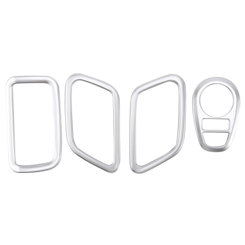 for  Ix25 Creta Accessories 2017-2020 ABS Chrome Interior Mouldings Headlight  Frame Cover Trim