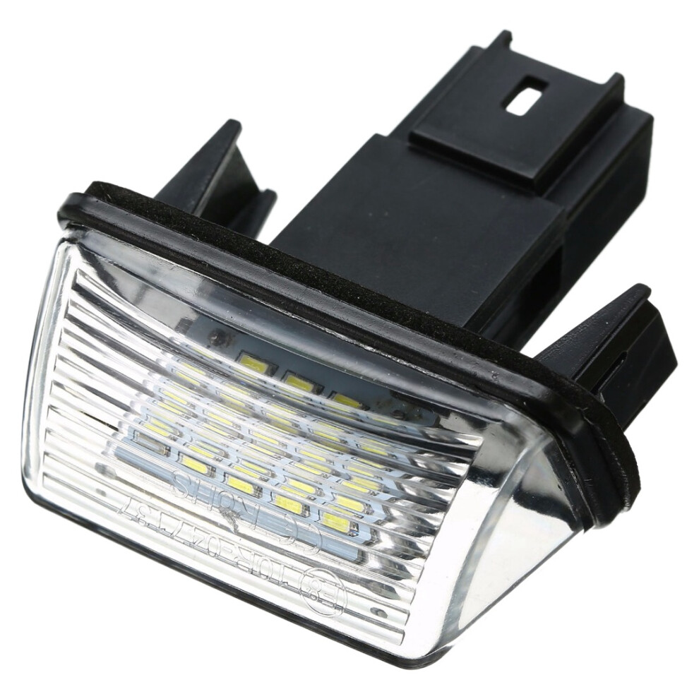 12V 6500K 18Led License Plate Bright Lamp License Plate For 206/307/308 For C3/C4/C5 Light/White 4713184327325
