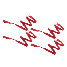 4Pcs Nylon Kayak Paddle Rope - Super Stretchy & Anti-Lost, Red