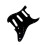 Elektrisk Gitarr Pickguard 3Ply SSS Single Coil för Strat Style Moderna Gitarrdelar 1