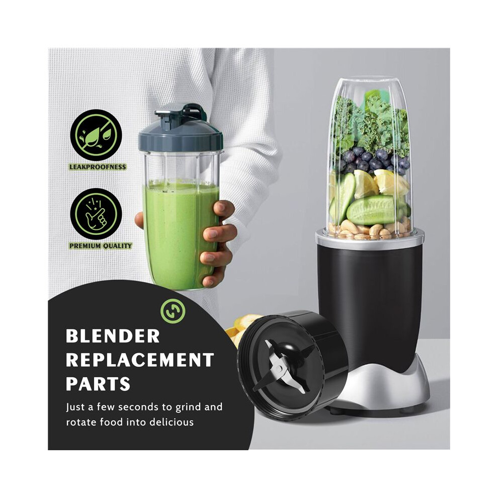 Replacement Cross And Flat Blades - Replacement Parts With Extra 4 Gaskets For 250W Blender Juicer Mixer 4852693559220