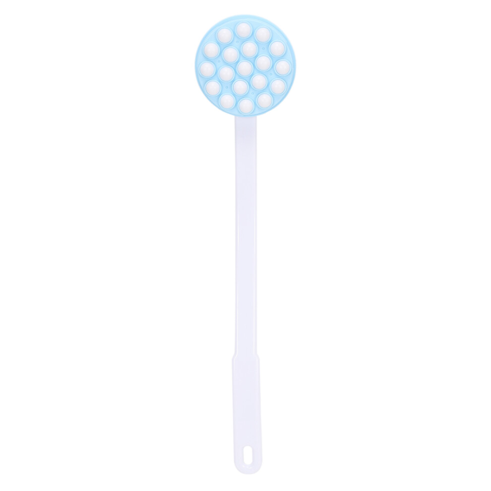 White Lotion Applicator Back Leg Bath Massage Tool With Long Handle