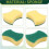 40 PCS Cleaning Scrub Sponge for Kitchen Tableware Bathroom Car Wash Scrub Sponge Pad 3