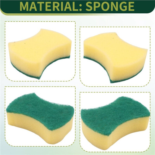 40 PCS Cleaning Scrub Sponge for Kitchen Tableware Bathroom Car Wash Scrub Sponge Pad 2