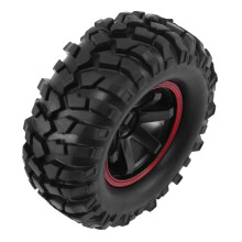 4Pcs 1.9 Inch 96mm 1/10 Scale Tires with Wheel Rim for 1/10 SCX10 CC01 D90 CC01 RC Rock Crawler Parts