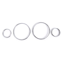 Speedometer Rings Chrome Silver Dashboard Trim for BMW E39 E38 E53 Style Upgrade