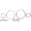 Speedometer Rings Chrome Silver Dashboard Trim for BMW E39 E38 E53 Style Upgrade 3