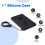 Storage Travel Case Silicone Protective Cover for  T7 Press Portable SSD External Solid State Drives 4