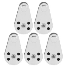 5PCS Stainless Steel M25 Pulley Block Hanging Wire Towing Wheel Lifting Wire Rope Cable Pulley Roller