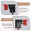 Black Adjustable CW/CCW Electric Drill Trigger  7.2V-24V 6