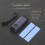 M2 SSD Heatsink Cooler Temperature OLED Digital Display M.2 2280 NVME SSD Solid State Hard Disk Radiator Heat Black 6