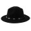 Cappello da Cowboy Occidentale A  Larga In Feltro per Uomo e Donna (Nero) 1