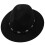 Cappello da Cowboy Occidentale A  Larga In Feltro per Uomo e Donna (Nero) 4