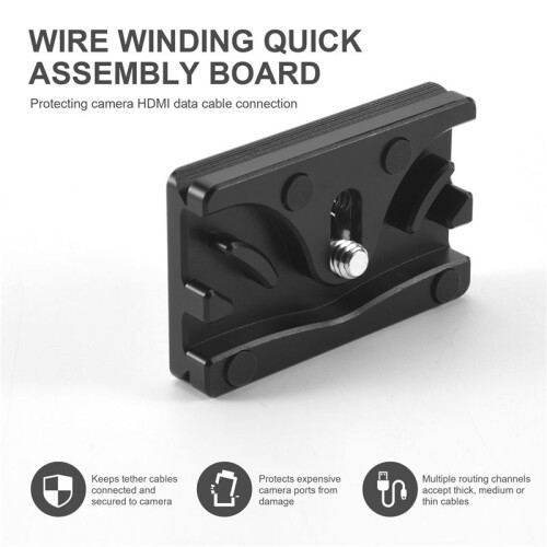 MINIFOCUS Cable Block Quick Release Plate Swiss Protects Camera  Data Cable Connection Protector for Tethered 2