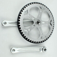 Pedivela de Bicicleta DobráVel 52T Furo Quadrado 170Mm CNC Pedaleira de Bicicleta Conjunto de Roda Dentada