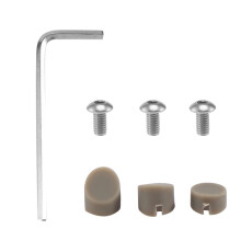 1 Juego de Guardabarros Trasero para Scooter, Tornillo de Goma, Tapa de Tornillo, Tapa de TapóN para Piezas de Scooter EléCtrico  M365 (Gris)