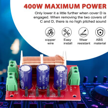 YLY-2088 Audio Frequenz Teiler 400W Einstellbare 2 Wege Frequenzweiche Filter Voller Bereich HöHen Bass Frequenz Teiler