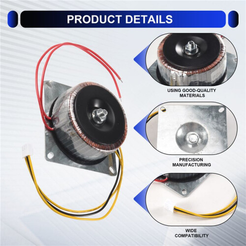 Dual 15V Copper Toroidal Transformer Power Supply Dual Power Supply Loop Transformer for Power Amplifier